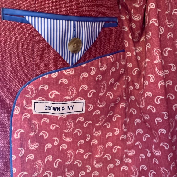 Crown & Ivy | Maroon Blazer 42L - Picture 4 of 6